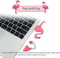 Clé USB Gitra haute vitesse, mémoire flash USB 32 Go, clé USB 128 Go, 64 Go, clé USB Flamingo 16 Go, 8 Go, clé USB 2.0 en caoutchouc PVC