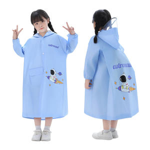 Imperméable pour enfants en gros avec grand chapeau à large bord, sac d'école pour garçons et filles, imperméable pour enfants, randonnée en plein air, <span class=keywords><strong>cape</strong></span> <span class=keywords><strong>de</strong></span> <span class=keywords><strong>pluie</strong></span> pour étudiants - Product Image 5