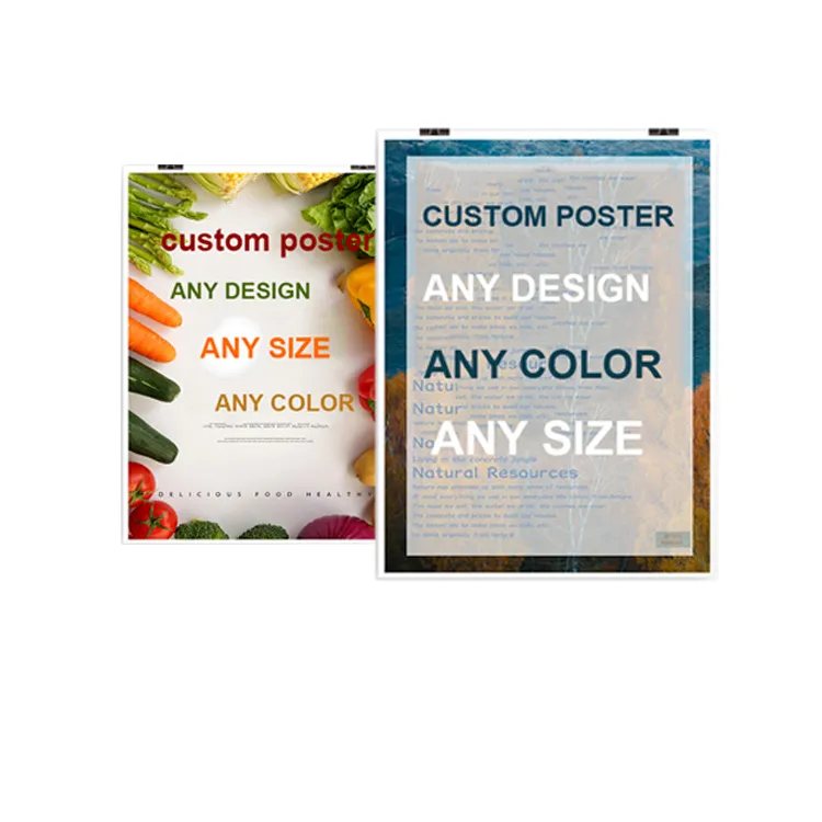 Customized Printed Movie Advertising Poster OEM Orders Custom promotional Decoration Art Logo Poster