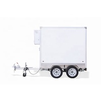 Remolque de almacenamiento en frío, refrigerador de diseño en venta, refrigeración de alimentos, camión, furgoneta