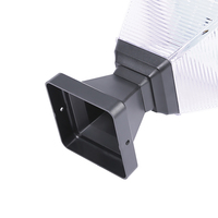Lampadaire LED solaire en aluminium IP65 pour extérieur, portail, pilier, jardin