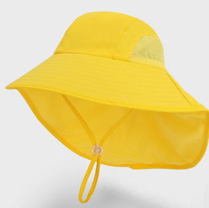 Chapeau Bob en <span class=keywords><strong>Jersey</strong></span> Surdimensionné pour Filles, Respirant, en Maille, avec Protection Nuque, Idéal pour l'Été, les Activités Quotidiennes, les Fêtes, le Ski, les Voyages, le Cyclisme et la Pêche - Product Image 4