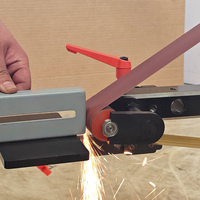 Ponceuse à bande circulaire et à arc, machine de polissage et de meulage, ponceuse de table pour le travail du bois