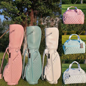 <span class=keywords><strong>Golf</strong></span> Macaroon Pink Green Colors Mujeres Impermeable Travel <span class=keywords><strong>Golf</strong></span> Clubs Bag Custom PU Leather Tour <span class=keywords><strong>Golf</strong></span> Bags - Product Image 2