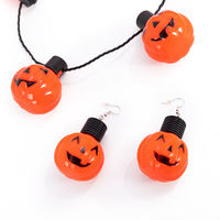 Led Citrouille Éclairage Collier Décorations pour Événements Fête Enfant Cadeaux Accessoires Fournitures Personnalisé Halloween Lumières