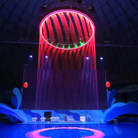 Cortina de Luces LED RGB/Láser Programable con Efecto de Gota de Agua, Construcción de Acero Inoxidable Impermeable IP68 para Patrones de Luz Personalizados