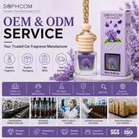 Diffuseur de parfum pour voiture 8ml en verre avec bouchon en bois, rechargeable, pour huiles essentielles, désodorisant suspendu, écologique, parfum naturel