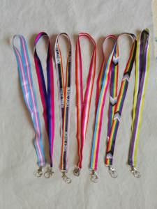 Cordino Personalizzato con Stampa <span class=keywords><strong>a</strong></span> Scacchi Bianco e Nero con Fibbia di Rilascio e Anello Piatto - Product Image 6