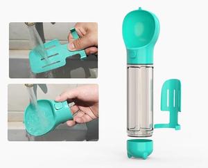 Bouteille d'eau 4-en-1 pour chien avec accessoires, pelle à excréments et sacs – Gamelle portable pour animaux de compagnie - Product Image 3
