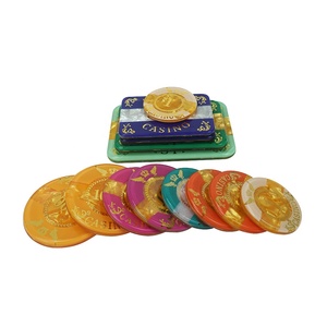 Kaile Chip Poker Acrylic Nhà Máy Chip Chống Giả Uv Hình Chữ Nhật 68Mm 82Mm 94Mm Với Giá Trị Cho Trò Chơi Đánh Bạc Sòng Bạc Royale - Product Image 3
