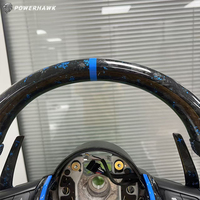 Volant de course en fibre de carbone forgée et cuir pour BMW F10 F30 F32 G20 G28 G30 G05 G06 G07 G11 G12 M2 M3 M5 F80 F82