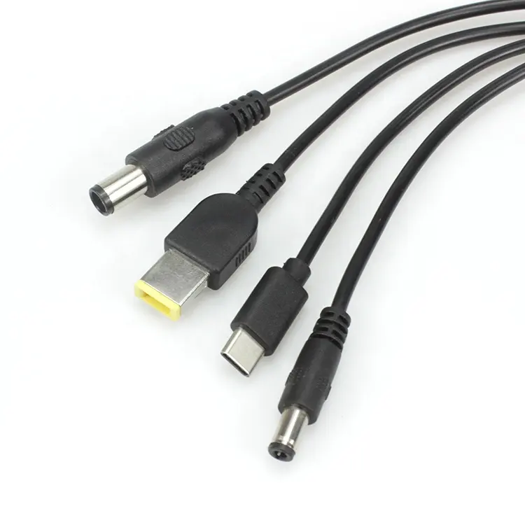 4 in 1 cable for Laptop DC Connector 7.4*5.0 DC Power Charger cord Adapter for HP and lenovo
