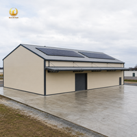 Atelier préfabriqué en structure métallique à installation facile, prêt pour l'énergie solaire, kits de stockage métalliques résistants aux intempéries, garage