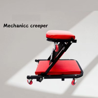 Mobil lipat Creeper, alat otomotif 40 "Reducible dapat dilipat