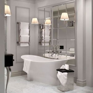 Most Popular in 2024 Double Coating Beveled Edge Polished <b>Silver</b> <b>Mirror</b> Tile for Wall - Product Image 5