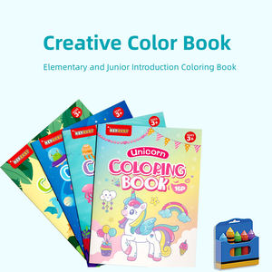 Venta al por mayor niños DIY sirena dinosaurio espacio unicornio juguete acuarela dibujo libro Pintura agua color pintura libro para niños - Product Image 3