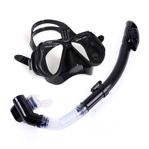 Ensemble de plongée : masque en silicone et tuba sec anti-buée intégral pour adultes, équipement de natation estival - Product Image 3