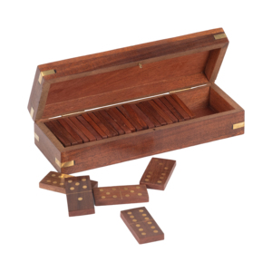 Scatola per gioco da tavolo Domino, custodia in legno decorativa per riunioni di famiglia, feste, tavolino da caffè, soggiorno - Product Image 2