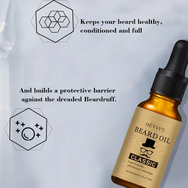 Personal Care Products Gentlemen's Private Label Natural Hair Growth Customized men hair styling organic100% beard growth oil