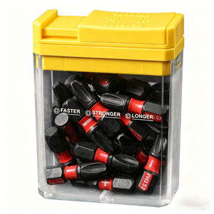 15 pièces NEWMAN Outil <span class=keywords><strong>de</strong></span> travail du bois, embouts <span class=keywords><strong>de</strong></span> perçage manuel pour bois 1"-25mm PH1, embouts <span class=keywords><strong>de</strong></span> vissage à percussion, ensemble avec mallette rigide OEM et garantie <span class=keywords><strong>de</strong></span> 3 ans - Jaune - Product Image 3