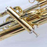 Euphonium en laiton 3+1 valves, laqué or, tonalité Sib