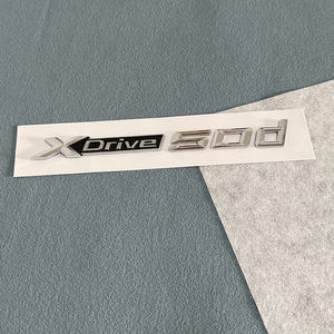 Emblema de letra ABS negro brillante para <span class=keywords><strong>5</strong></span> Series E39/E60/E61/F10/F11/G30 Etiqueta engomada del logotipo del maletero del coche - Product Image 2