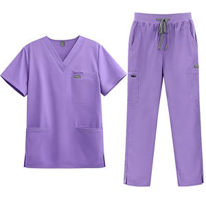 ชุดยูนิฟอร์ม<span class=keywords><strong>แพทย์</strong></span>พยาบาลแบบสครับขายดี แขนสั้น ซักได้ สกรีนโลโก้ได้ ชุดผ่าตัดแบบยืดได้ <span class=keywords><strong>เสื้อ</strong></span>ยืดและกางเกง - Product Image 2