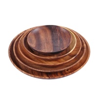 Meilleure vente de moules à gâteaux en bois de noyer, plaques de chargement rondes en bois CNLF
