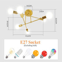 Vente Chaude Canmeijia Luminaires d'Intérieur Salon Hôtel Restaurant Lustre Moderne Cuisine Suspensions et Plafonniers