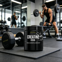 Pemasok GMP Creatine +BCAAs Creatine Monohydrate Powder untuk Peningkatan Pemulihan Pasca-Latihan, Performa, Pertumbuhan Otot OEM/ODM