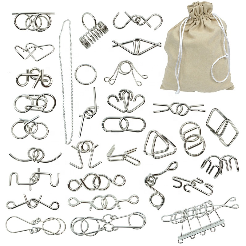 Casse-tête En Métal 3D Pour Adultes - Puzzle De Logique Et De Déverrouillage - Défie Votre IQ, Parfait Pour La Détente Et La Réflexion - Idéal Comme Cadeau Ou Décoration