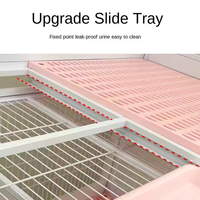 Cage d'élevage de chat en plastique renforcé et en fer Petite cage d'élevage de chat Pigeon lapin d'intérieur avec fermeture à bouton pour chiens