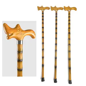 남성과 여성을위한 나무 지팡이 남성과 여성을위한 원피스 36 인치 나무 지팡이 인체 공학적 나무 지팡이