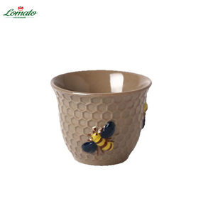 Tasses à café en céramique gaufrées nid d'abeille, motif personnalisé, mini-tasses à thé arabes pour le thé de l'après-midi au Moyen-Orient, hôtel, restaurant - Product Image 6