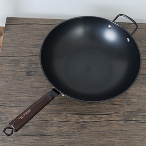 Wok Antiadherente Oxidado Jin Saozi de 34 cm, Sin Humo, Compatible con Inducción y Estufa de Gas - Product Image 1