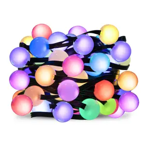 RGB Smart LED Ball Garland Fairy String Lights Bluetooth Multi-Color Waterproof Outdoor Lamp Holiday Wedding Party Light Decor