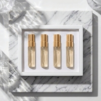 Flacon de parfum cylindrique en verre mat transparent avec bouchon à vis, pratique, 2ml 3ml 5ml 10ml, anti-fuite, rechargeable, avec boîte d'emballage