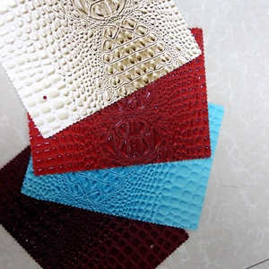 Pvc in pelle sintetica con In Rilievo del modello del <span class=keywords><strong>coccodrillo</strong></span> per <span class=keywords><strong>il</strong></span> sacchetto di utilizzo - Product Image 3