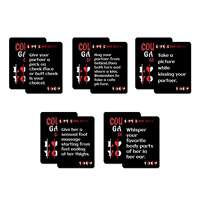 Jeu de cartes romantiques personnalisé pour adultes, 50 cartes, jeu de conversation intime pour couples, jeu de nuit pour les amoureux