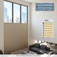Tissu pour stores alvéolaires occultants complets en non-tissé Spunlace imperméable beige 20 mm sur mesure
