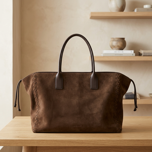 Bolso de Mano de Cuero Genuino de Lujo para Mujer, Diseño Ecológico y Moderno, Duradero, Impermeable, Ligero, Gran Capacidad, Doble Correa - Product Image 2