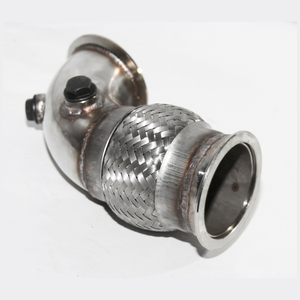 3 ID Vバンド90DSSエルボーダウンパイプ、2 ODフレックスパイプ2xO2センサーバング付き - Product Image 3