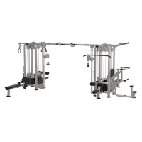 Máquina de Gimnasio Multifuncional Liva Unisex Profesional de 8 Estaciones, con Pila de Pesas de 100 kg para Uso Comercial