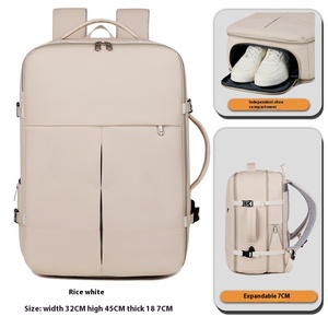 Men's 16-Inch Multifunctional <b>Waterproof</b> Laptop <b>Backpack</b> Cross-Border New Business Expandable Oxford Polyester Zipper for - Product Image 6