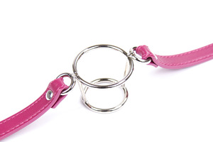 Bâillon en cuir souple à double anneau, bouche ouverte, gorge profonde, BDSM, fétiche, <span class=keywords><strong>bondage</strong></span> sexuel pour couples - Product Image 5