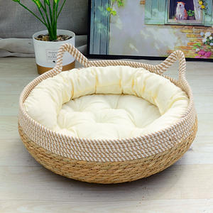 Lit de tissage de paille de <span class=keywords><strong>chat</strong></span> en rotin d'été rafraîchissant vente en gros - Product Image 2