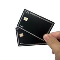 Kundenspezifischer Druck Mattschwarze PVC-Kreditkarte Plastik-Bankkarte mit Silberfolienprägung für Geschenk- oder Werbezwecke