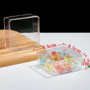 Contenitore angolare trasparente 8.5cm X 3.5cm per gioielli con perline per caramelle per zucchero Snack - Product Image 2