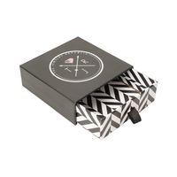 Boîte cadeau en papier noir de luxe avec logo personnalisé, vente en gros, aimantée, pour vêtements