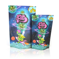 Pochette en Mylar imprimée sur mesure pour enfant, poignée en plastique de 12x9, 8x6 pouces, pochette anti-odeur, emballage comestible de 3.5g, sac de sortie à glissière